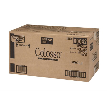 Keebler Keebler Colosso #Wclj Large Jacketed Waffle Cone, PK198 3010080042